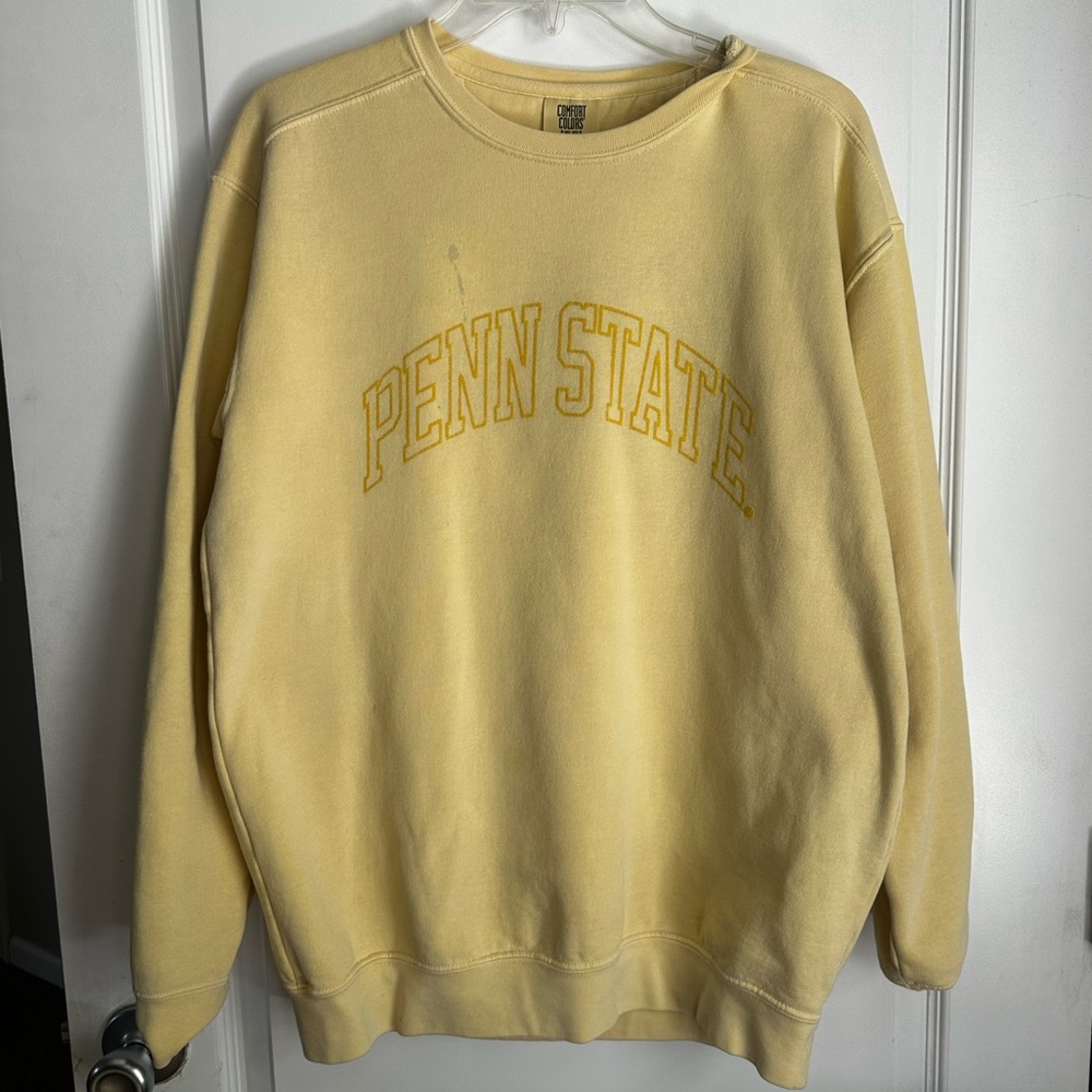 Comfort Colors Yellow Oversized Long Sleeve Sweatshirt